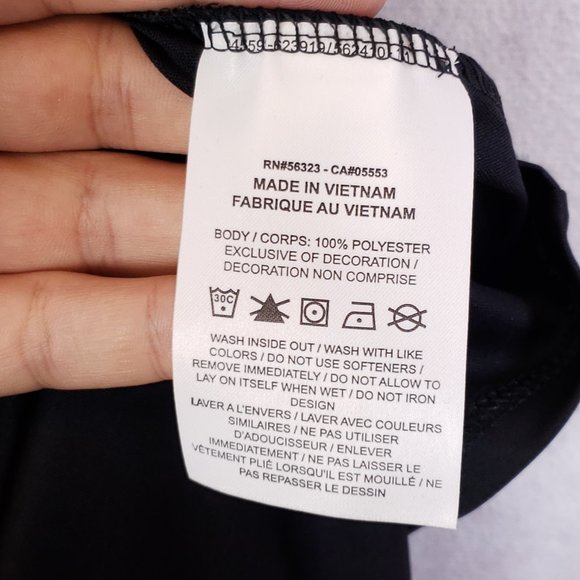 Nike Women's Plus Size Essential Running Tank Top, Black, 2x, 3x Athletic Active - Picture 9 of 10